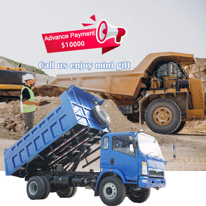 Call Us For Mini Gift!! Sinotruck Camion Howo Knuckle Boom Crane Mounted Crane  10 Wheeler 40 Ton Tipper Dump Truck