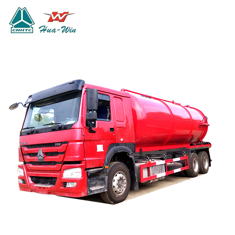 Sinotruk howo 160HP 4x2 6x4 8000L mobile sewage sludge suction vehicle vacuum septic tank truck for sale in south africa