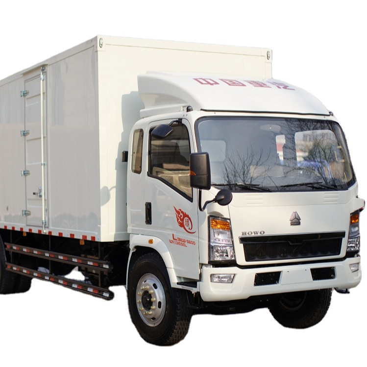 Factory Direct Sales Sinotruk Howo Light Duty Truck 5 Tons Box Truck Van Cargo Truck Camion Fourgon