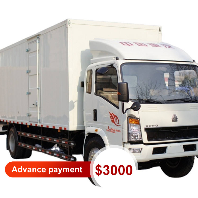 Howo Sinotruk Mini 3.5 Ton Van Cargo Truck,Small Box Delivery Truck 3 4 5 10 Toneladas Camiones De Carga 26 Ft Caminhao Camion