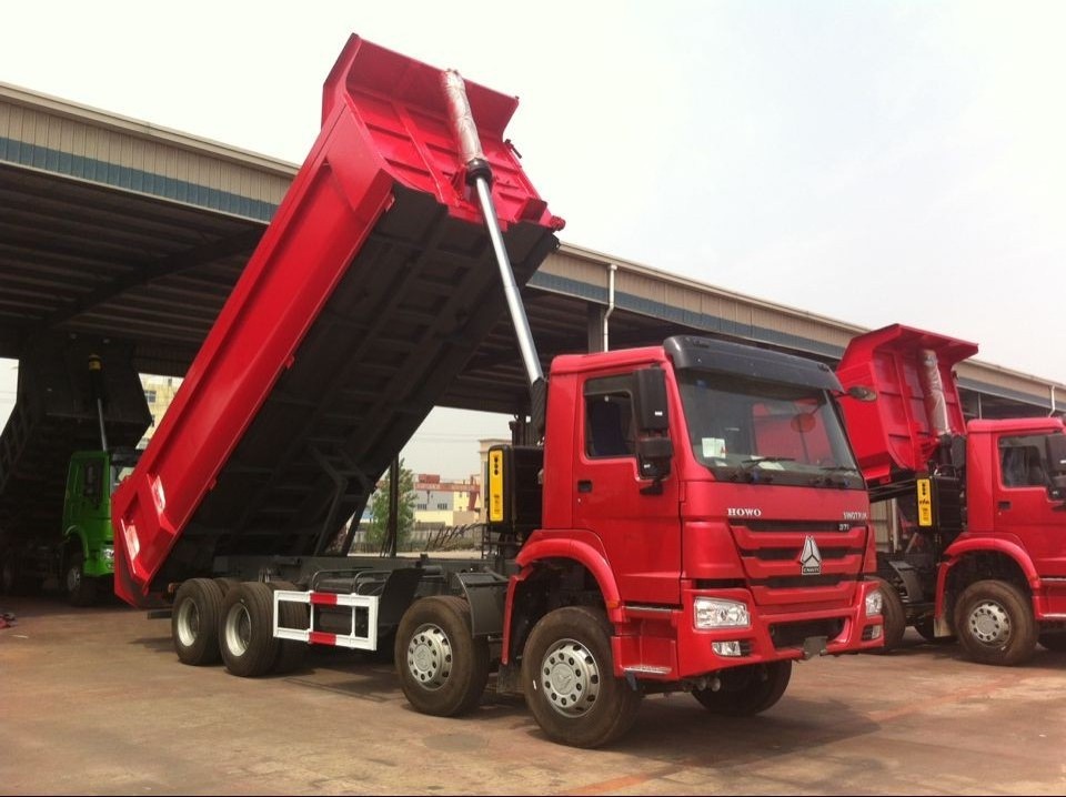 New Howo 12 Wheelers Sinotruk 371 Hp 30 35 40 50 Ton 40T 50T Sino 8X4 High Quality Tipper Truck Dump Truck For Sale