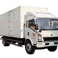 Factory Direct Sales Sinotruk Howo Light Duty Truck 5 Tons Box Truck Van Cargo Truck Camion Fourgon