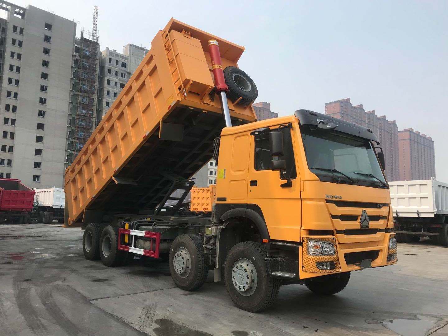 New Howo 12 Wheelers Sinotruk 371 Hp 30 35 40 50 Ton 40T 50T Sino 8X4 High Quality Tipper Truck Dump Truck For Sale