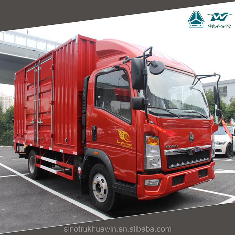 SINOTRUK HOWO High Quality 5 Ton Closed box van Truck