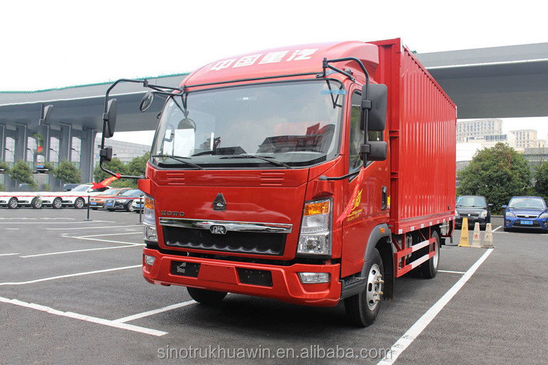 SINOTRUK HOWO High Quality 5 Ton Closed box van Truck