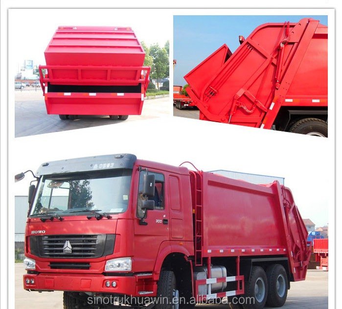 SINOTRUK HOWO Compactor Garbage Truck Prices, Garbage Truck Dimensions Capacity,Garbage Compactor Truck for sale