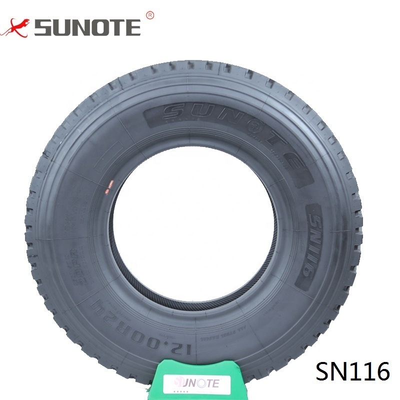 China best cheap truck tires sunote sn116  7.5r16 8.25r16 8.00r20 10r20 11r20 12r20 12r24 12r22.5 315/80r22.5