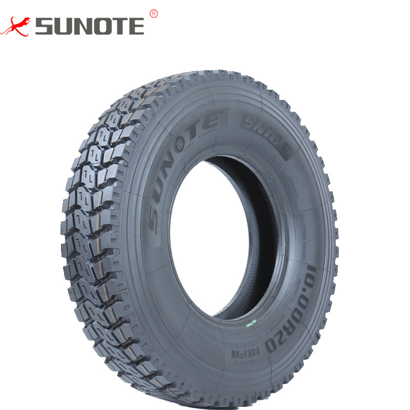 China Brand SUNOTE Factory Manufactured Anti Slip Tyres 1200r20 truck tyres