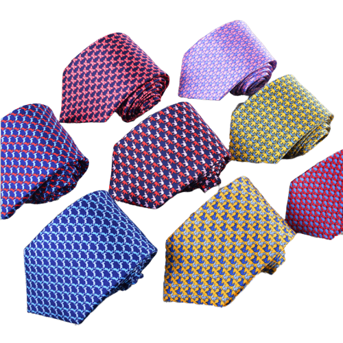 High Quality Men Fashion Neck Tie Custom Lovely Animals Printed Silk Tie