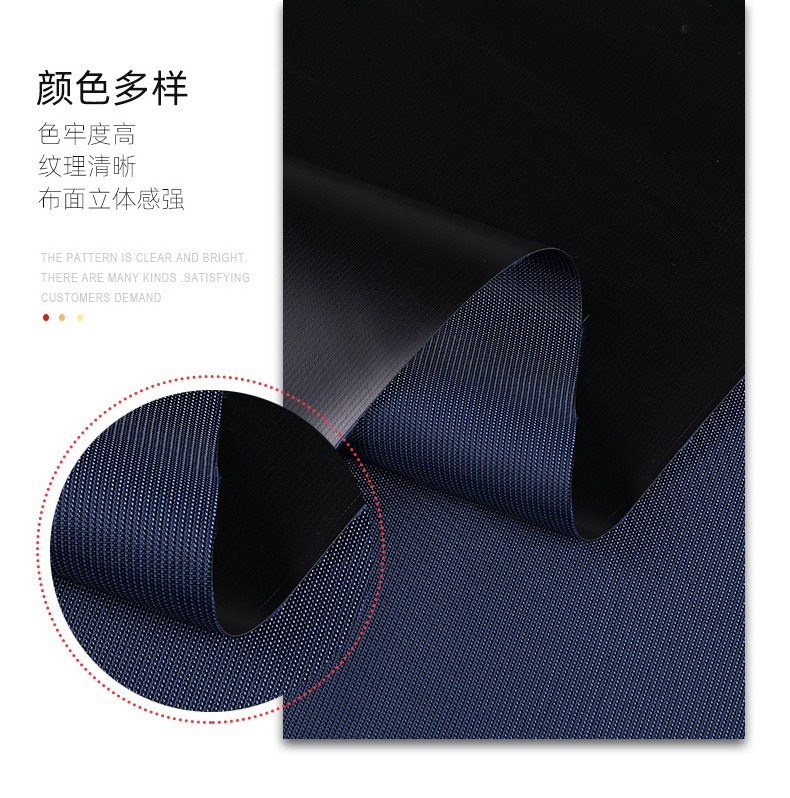 Wholesale Heavyweight TPU Oxford Fabric 100% Polyester Blue Color with PVC Coating 300D/420D Yarn Count for Bags Upholstery