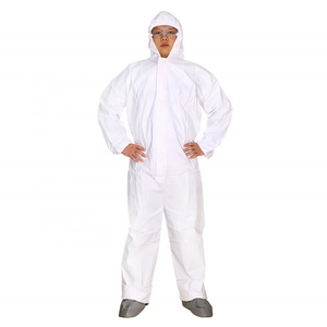 Reflective Disposable Protection Clothing SF Microporous Breathable Coverall With Shoe Cover