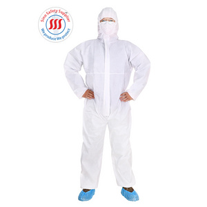 Particle Resistance Dustproof PP Coverall Suit Disposable Spunbond Suit