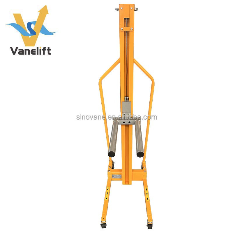 100 200 kg Manual Work Positioner 220 440 lbs Mini Hand Push Winch Lifter Reel Roll Rotate Elevator with PVC Platform