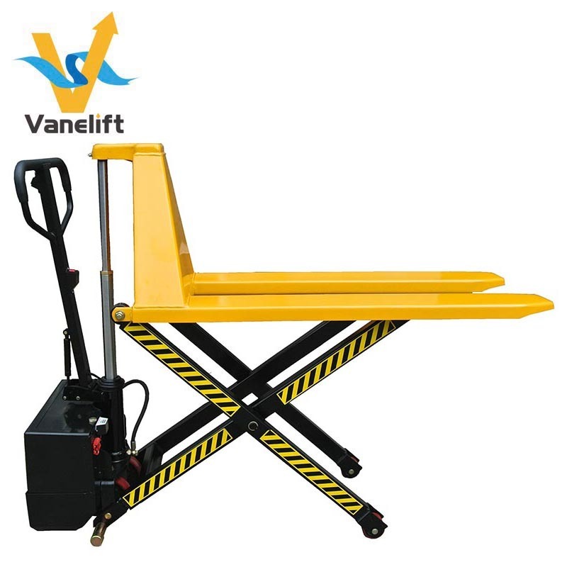 Wholesale High Quality 1000kgs 1500kg Labor Save Eurolift Electric High Lift Pallet Truck Battery Powered Pallet Jack