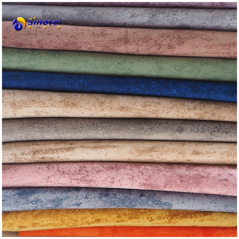 Tongxiang Sinovel Knitted Plain Dyed New Design Print cut burnout velvet upholstery fabric for sofas