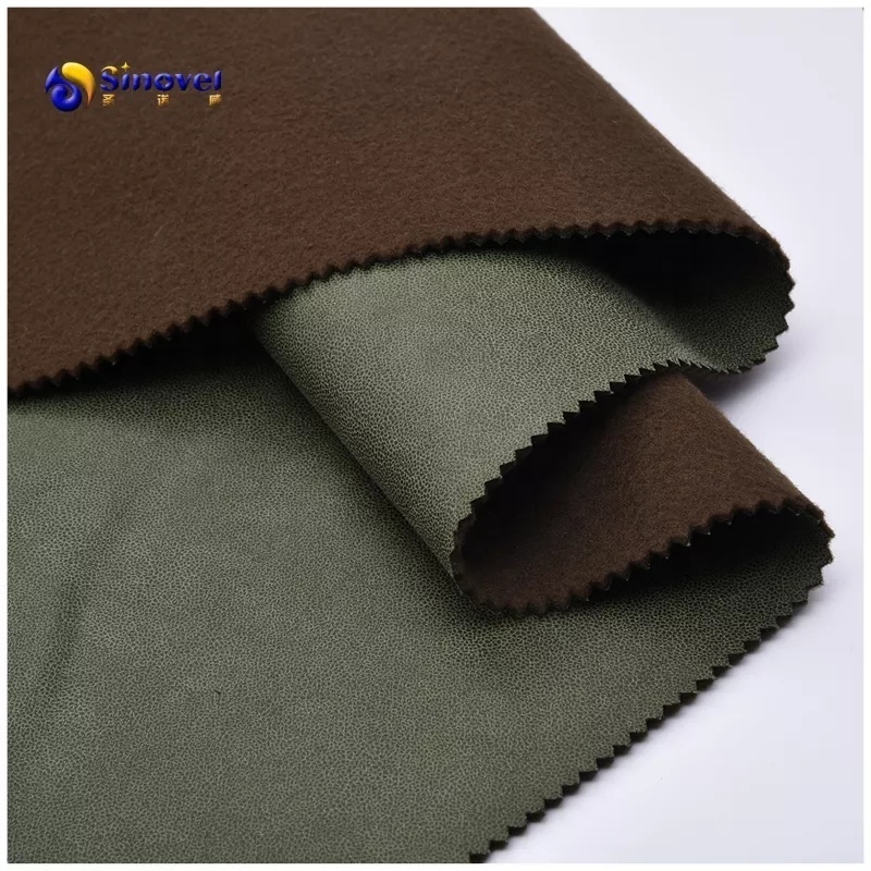 New Design upholstery 100% polyester waterproof sofa fabric self adhesive suede plain bronzing suede fabric for furniture