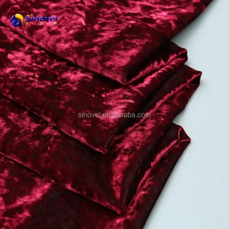 Wholesale 100polyester microfiber shiny ice crushed velvet fabric material for sofa upholstery