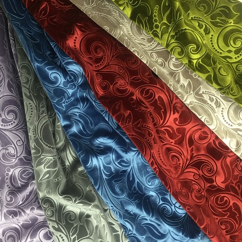 Custom hometextile upholstery 100% polyester 3d velvet embossed brocade pattern velour embossed floral korea velvet fabric