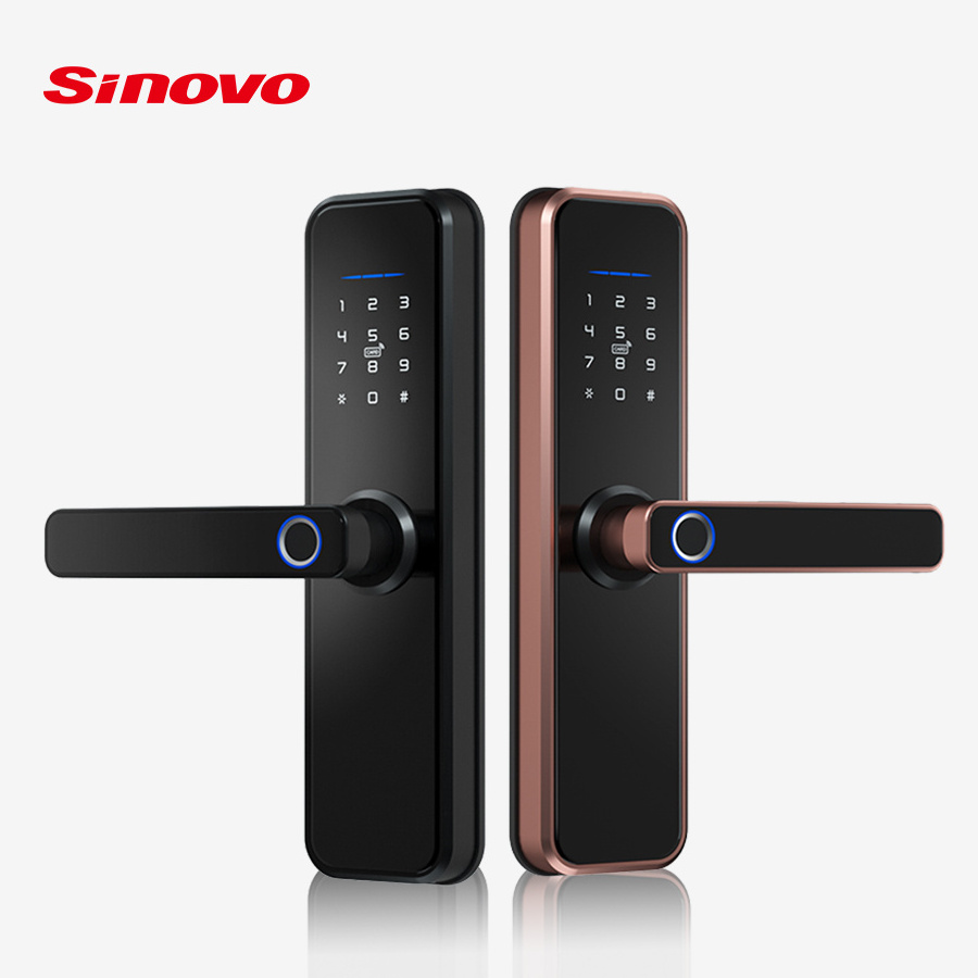 Keyless Entry Hotel Home NFC PIN Door Smart Fingerprint Lock Electronic WiFi Sensor Door Tuya TT Lock