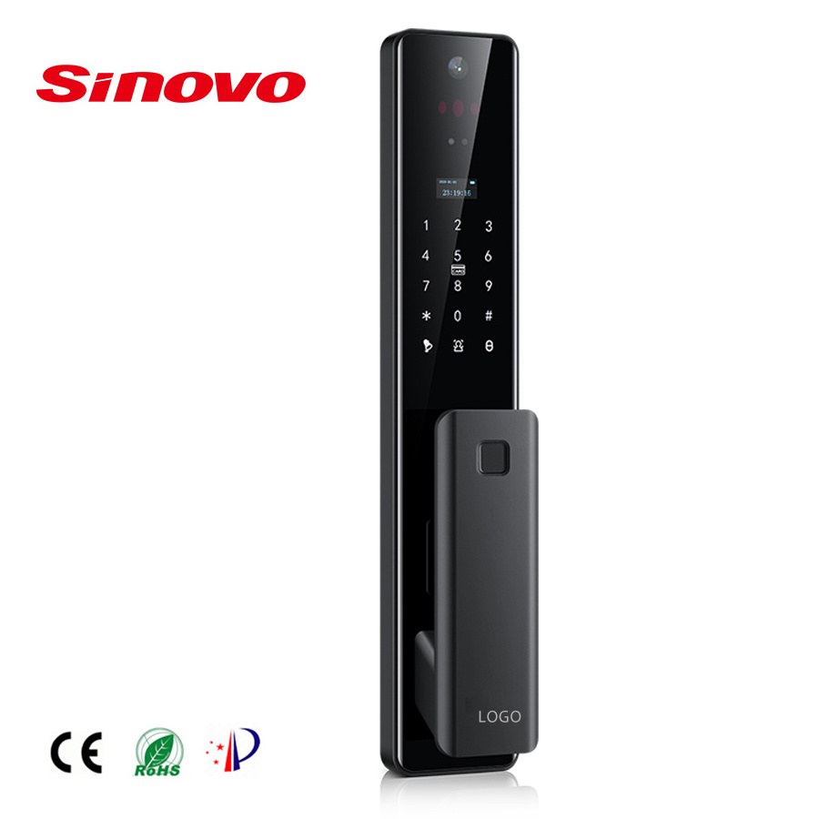 Furniture Keyless Face Intelligent Biometric Tuya Wifi Electronic Door Smart Fingerprint Lock with camera indoor