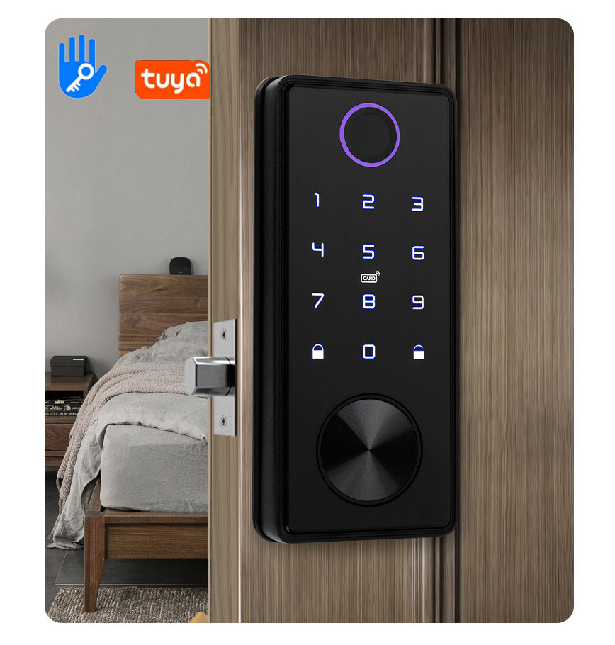 Best Security Waterproof Exterior Electronic Keyless Swipe Key Card RFID Key Hotel Door Deadbolt Keypad Lock