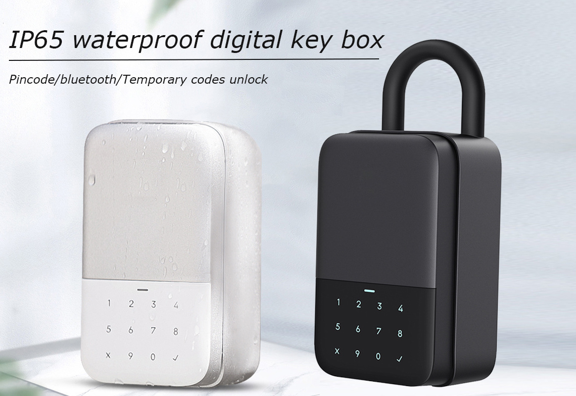 Household Safe Fingerprint Password Digital Phone App TTlock Tuya Wifi Keyless Smart Door Lock Key Box