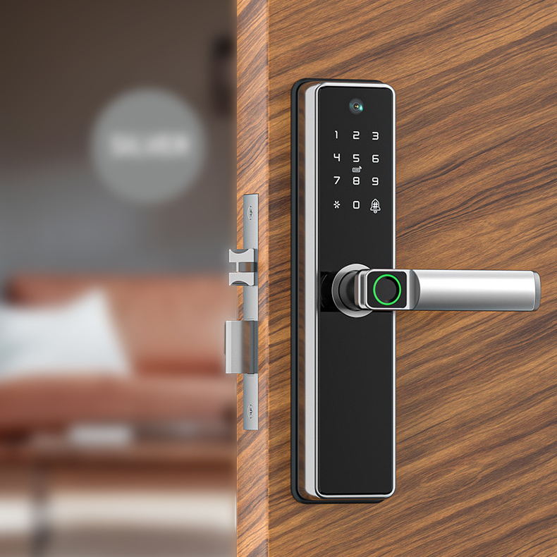 Keyless Entry System Smart Home Remote Control Tuya Camera WiFi Biometric Door Lock App Electronic NFC Door Lock