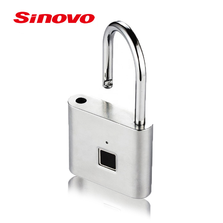 Smart Fingerprint Luggage Padlock Portable Door Lock Security Safety Travel Hotel Digital Thumbprint Pad Lock