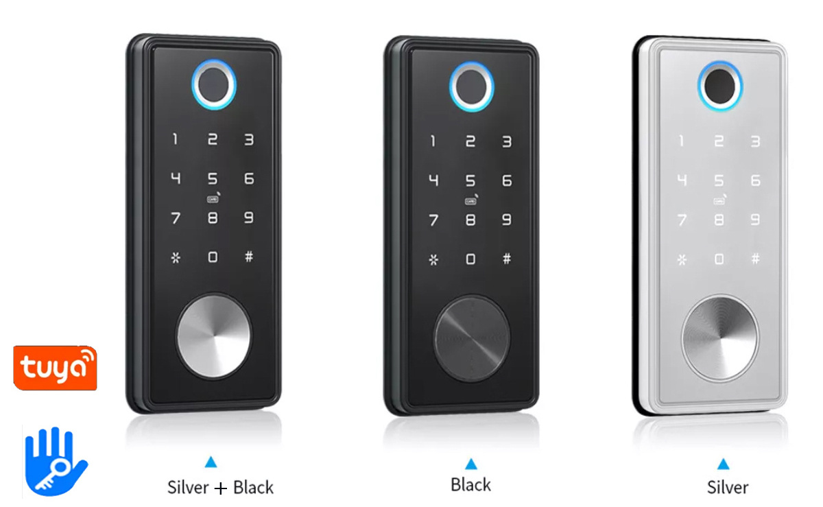 Wifi Digital Front Keyless Smart Electronic Door Locks Tuya App Keypad TTlock Home Smart Deadbolt Lock