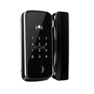 Electric Fingerprint Smart Tuya App Digital Small Glass Sliding Door Lock Card Intelligent Keyless Door Lock