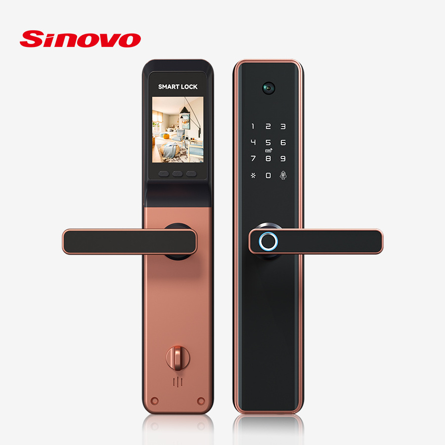 Waterproof Smart lock WIFI APP Smart Door Lock Aluminum Fingerprint Inside Digital Handle Keyless Tuya Smart Lock