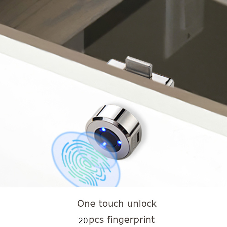 Fingerprint Drawer Lock Zinc Alloy Smart Digital Biometric Keyless Electronic Cabinet Lock Office Desk Lock