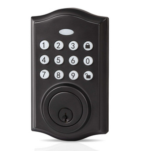 Fingerprint Door Lock  Electronic Keypad Deadbolt with Keys Biometric Smart Locks  Auto Lock Easy Install