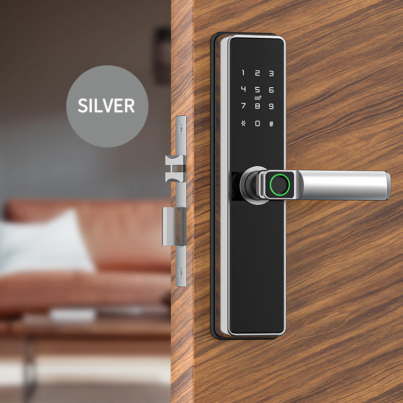 Multi Point Digital Fingerprint TTLOCK Tuya App Smart Door Lock With Camera  smart locks front door