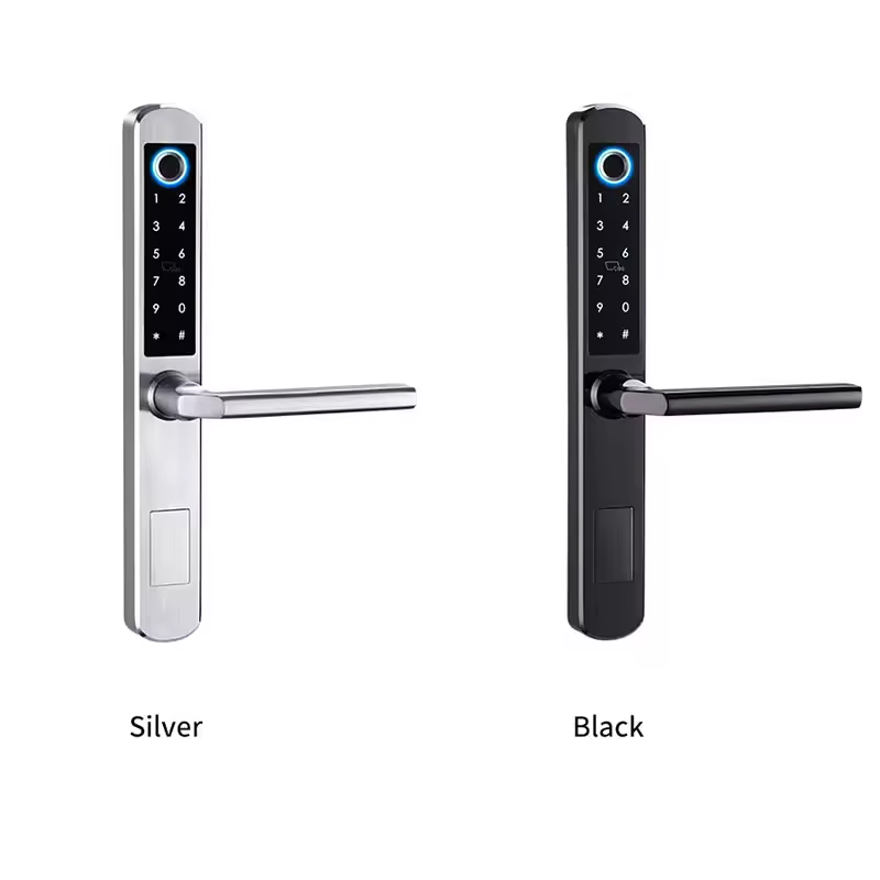 SinovoTEC High Quality Safety Slim Smart Lock Tuya Intelligent Biometric Electronic Digital Fingerprint WiFi Door Lock