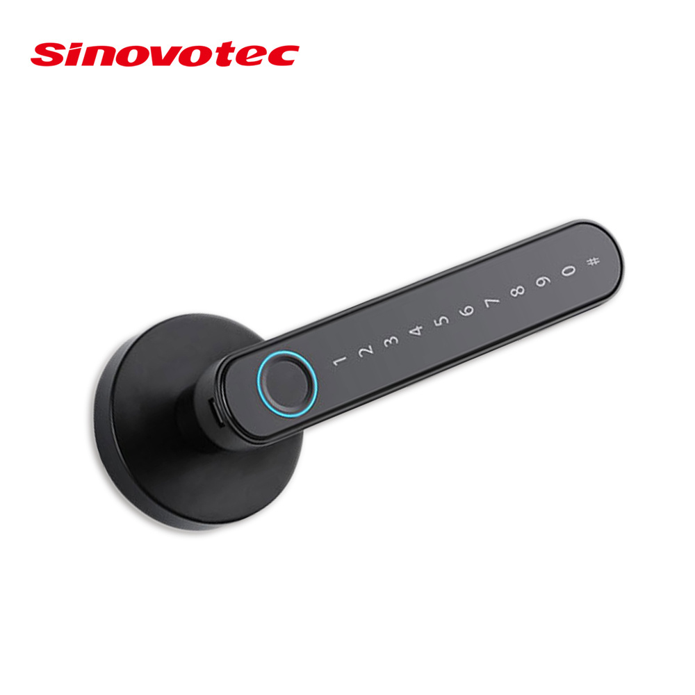 Sinovo Smart Door Lock Key Fingerprint Handle Digital Keypad Unlock Smart lock With Tuya App