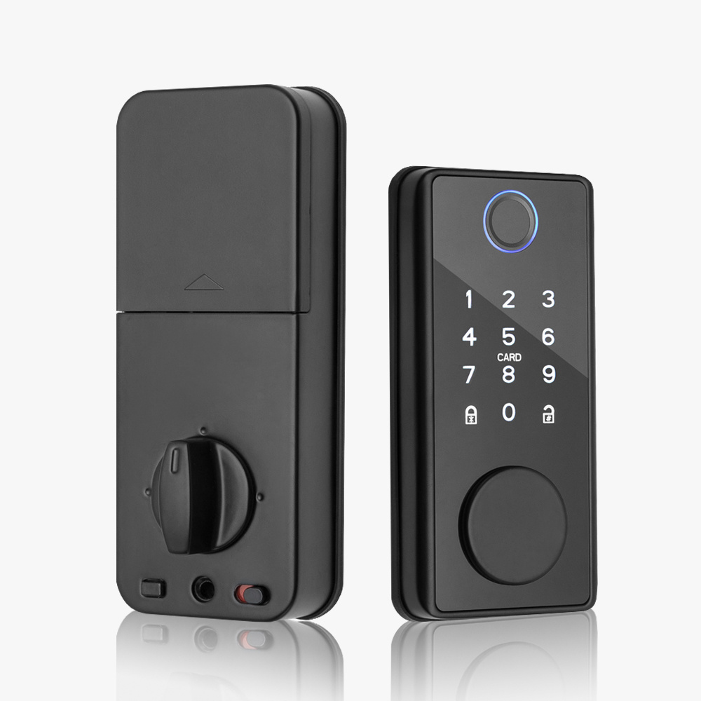 Cheap Factory Price RFID Smart Door Lock Keyless Tuya Wifi Fingerprint Push Pull Home Lock Biometric Door Lock Cerradura