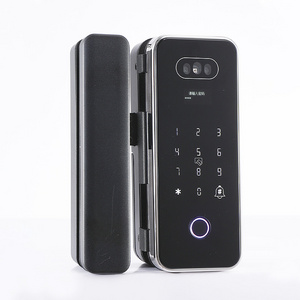 2024 New Arrival Smart HD Fingerprint Face Recognition Swipe Card Keys with TUYA App Smart Anti-theft  Fingerprint Door Lock