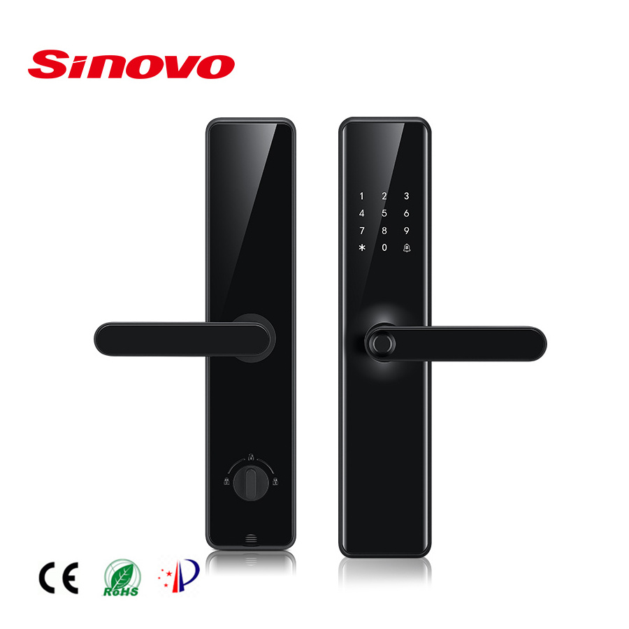 SinovoTEC FM590 Assure Homekit TTLock Tuya Wifi Smart Digital Mortise Combination Electronic Door Handle Locks