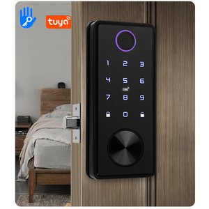 Popular Tuya WiFi Deadbolt Lock Smart Fingerprint Lock Digital Wooden Door Locks Cerradura for Office Home