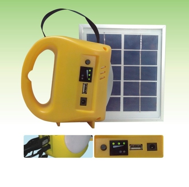 Rechargeable led solar lantern with cell phone charger study lamp