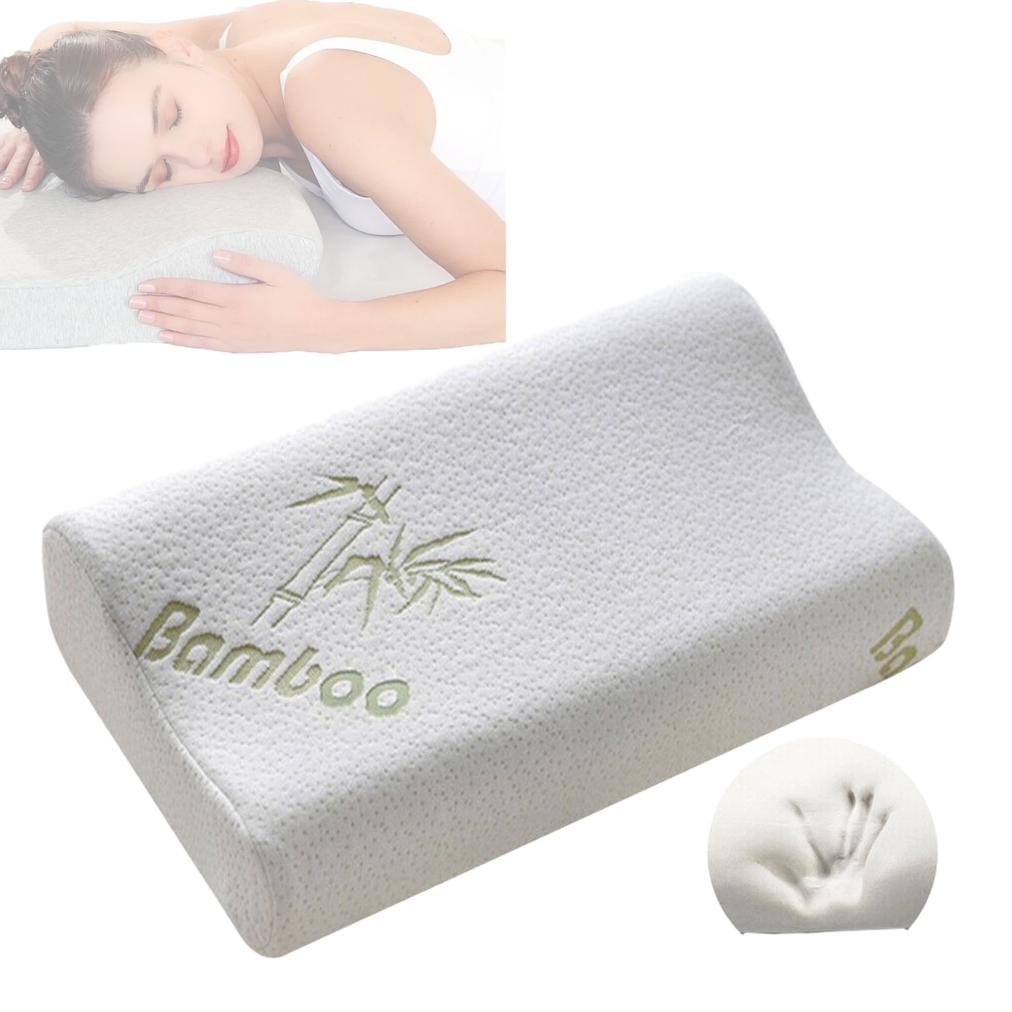 Bed Cervical  Neck Rest Orthopedic Coccyx Contour Low MOQ Cervical Orthopedic Memory Foam Pillow for Adult Sleeping