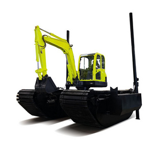 SINOWAY 15ton SWEA80 swamp buggy amphibious excavator manufacturer for dredging