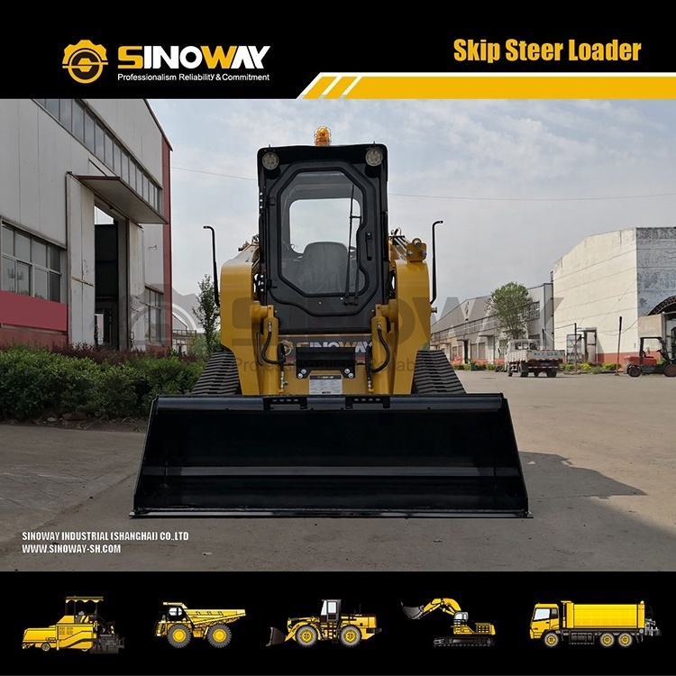 Mini skid steer loader with rubber track