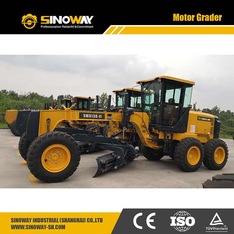 High quality 130hp mini motor grader 10 ton road grader larger cutting angle new price