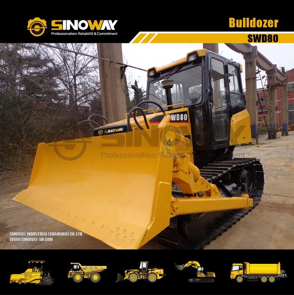 China Brand new 100hp earth-moving crawler bulldozer Factory price Mini Dozer for sale