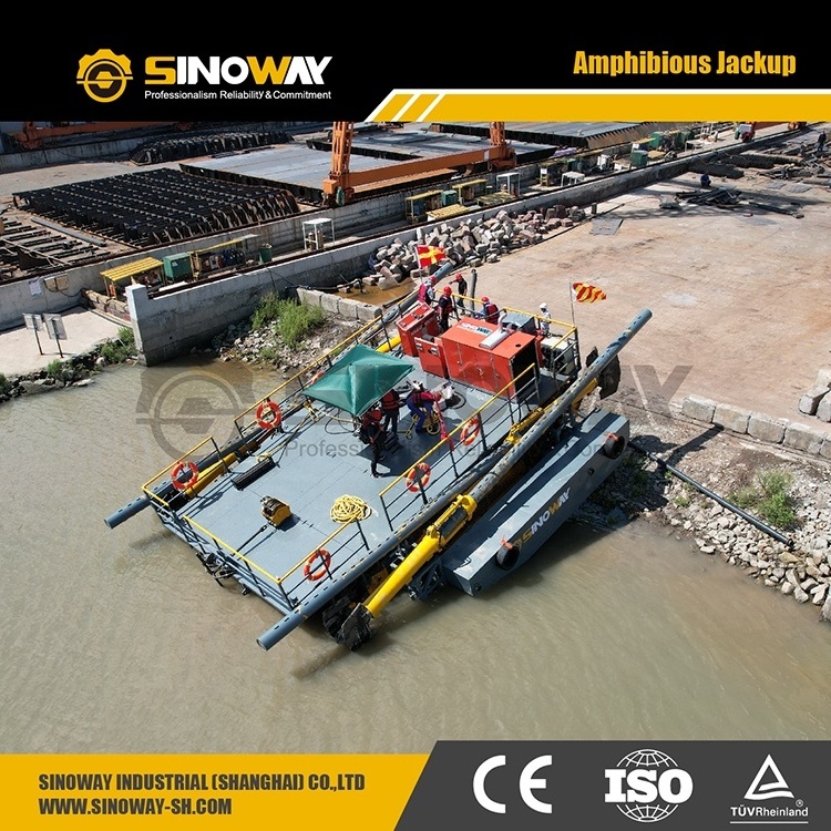 Modular Jack Up Barge Self elevating Pontoon Barge for sale