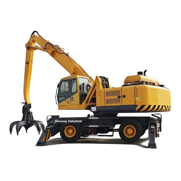 Brand new SINOWAY 25 ton Heavy Duty Scrap Material Handler excavator on Wheel for sale