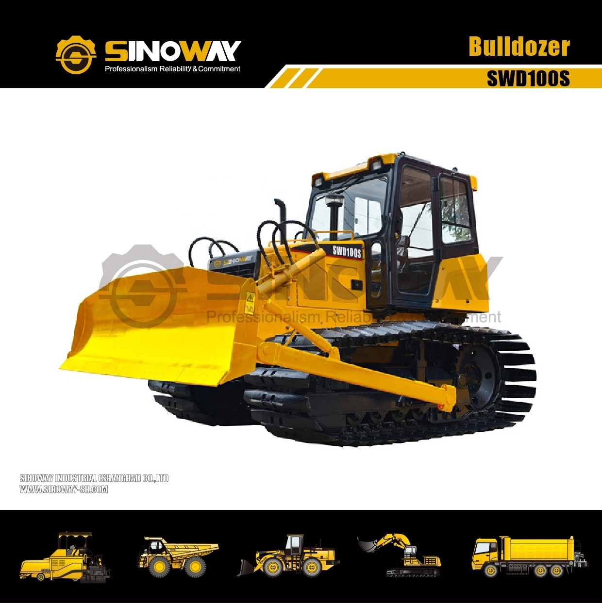 China Brand new 100hp earth-moving crawler bulldozer Factory price Mini Dozer for sale