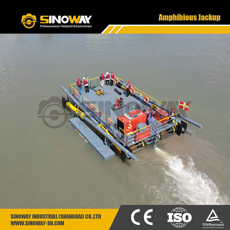 Modular Jack Up Barge Self elevating Pontoon Barge for sale